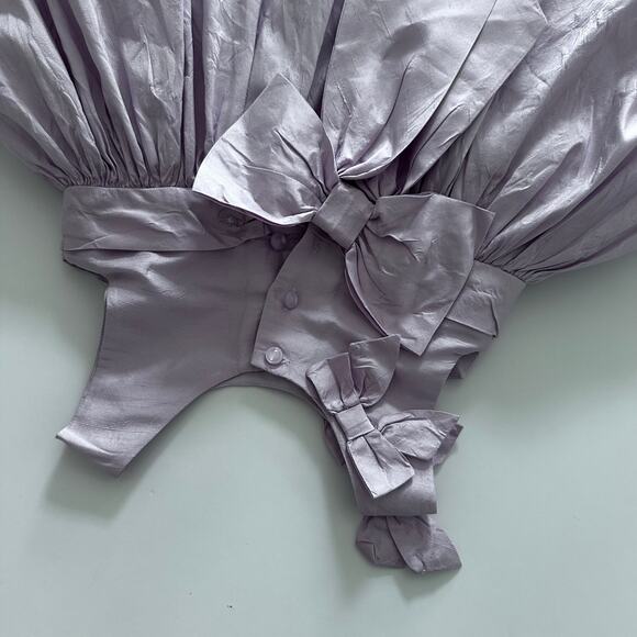 Janie and Jack special occasion Bow Bodice Silk Dress - Picture 7 of 8